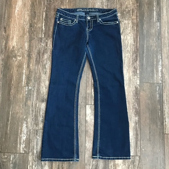 BLUE Asphalt stretch denim heavy stitch size 11 - Picture 4 of 10